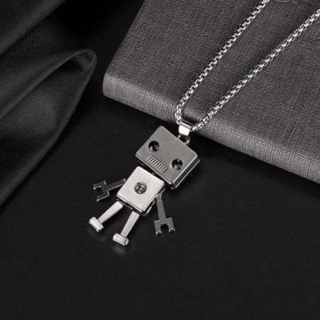 Colier inox Robot Urban – Simbol al Inovației și Curiozității [4]