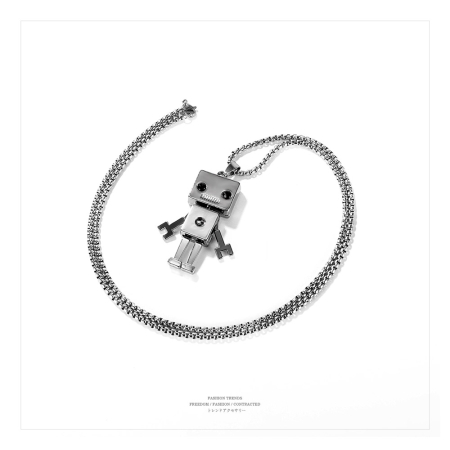 Colier inox Robot Urban – Simbol al Inovației și Curiozității [6]