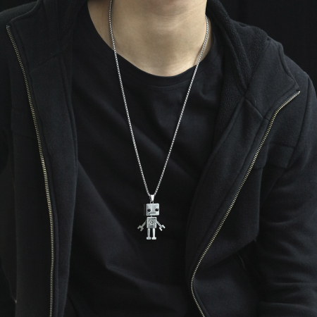 Colier inox Robot Urban – Simbol al Inovației și Curiozității [11]