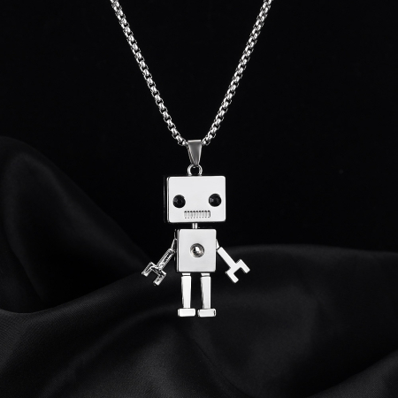Colier inox Robot Urban – Simbol al Inovației și Curiozității [14]