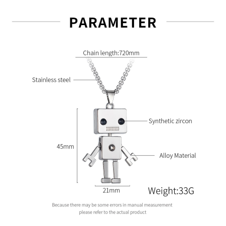 Colier inox Robot Urban – Simbol al Inovației și Curiozității [7]