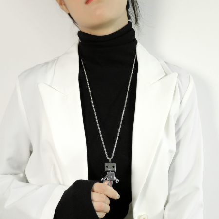 Colier inox Robot Urban – Simbol al Inovației și Curiozității [13]