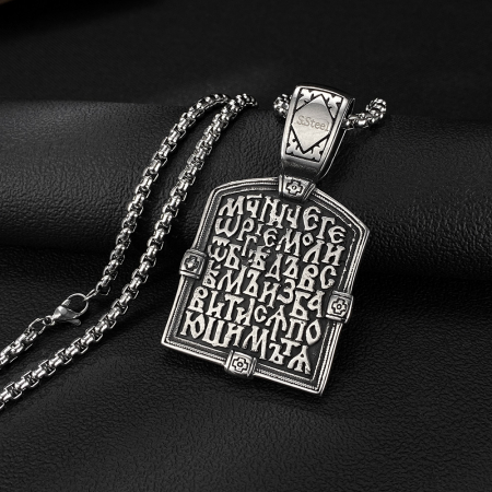 Colier inox Sfântul Gheorghe din Oțel Inoxidabil – Simbol al Curajului și Protecției Divine [7]