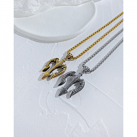 Colier inox trident 55 cm [7]