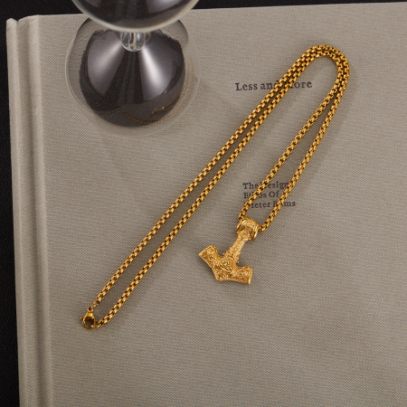 Colier inox Viking cu Ciocanul lui Thor – Mjölnir [7]