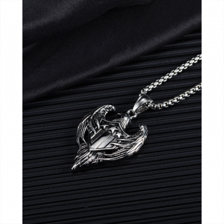Colier inox vultur 55 cm [9]