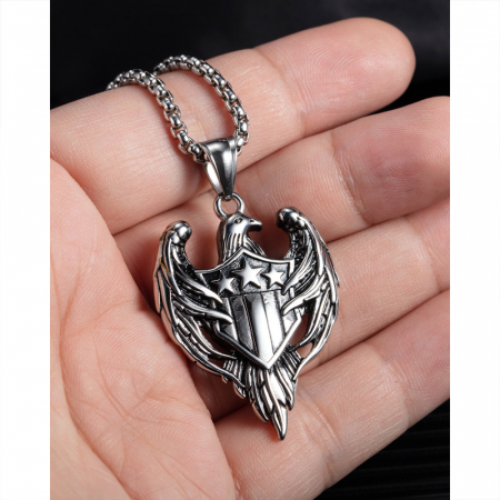 Colier inox vultur 55 cm [3]