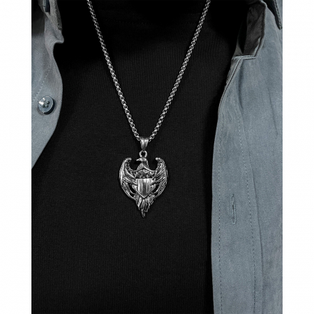 Colier inox vultur 55 cm [11]