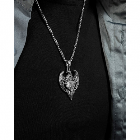 Colier inox vultur 55 cm [8]