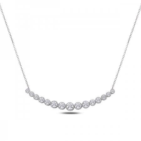 Colier tennis argint 925 rodiat cu zirconii albe - Be Elegant CTU0080 [0]