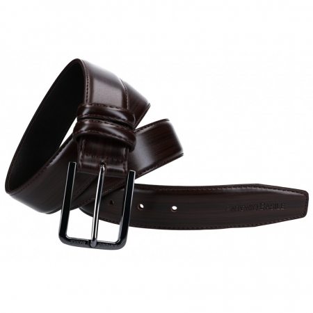 Curea barbati CREGP5 Maron, Piele naturala (fata) + Piele ecologica (spate) [0]