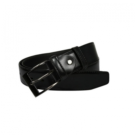 Curea barbati eleganta din piele naturala, Latime 3,8 cm, Neagra [0]