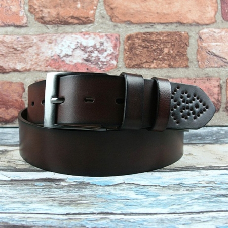 Curea barbati din piele naturala CRL02 - Latime 4 cm [1]