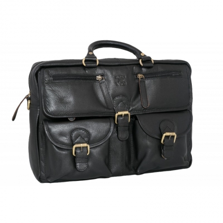 Geanta casual din piele naturala, GEAG1, Neagra [3]