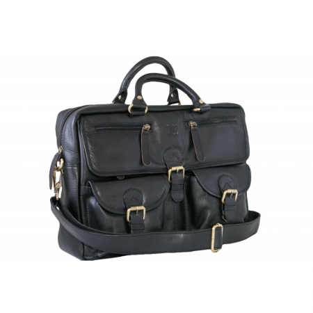 Geanta casual din piele naturala Always Wild, GEA408, Neagra [0]