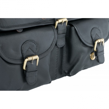 Geanta casual din piele naturala, GEAG1, Neagra [4]