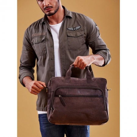 Geanta casual din piele naturala de calitate marca Always Wild [1]