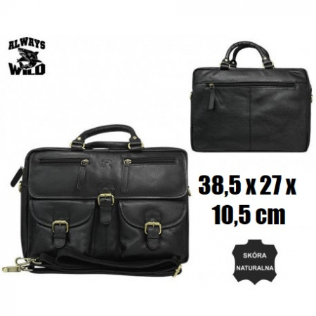 Geanta casual din piele naturala, GEAG1, Neagra [10]