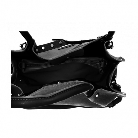 Geanta dama GEAGP13 Neagra, Piele ecologica [3]