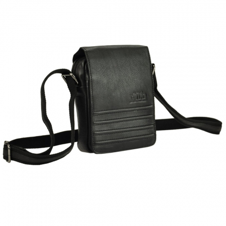 Geanta pentru umar din piele naturala Always Wild, Neagra [7]