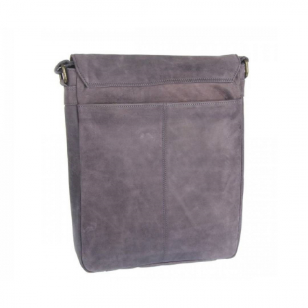 Geanta pentru umar din piele naturala, Always Wild, BORG3, Albastru [12]