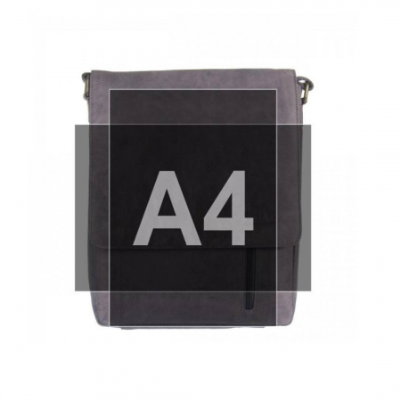 Geanta pentru umar din piele naturala, Always Wild, BORG3, Albastru [11]