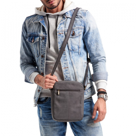 Geanta pentru umar Always Wild, BORG5, din piele naturala, neagra [1]