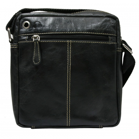 Geanta de umar din piele naturala, Neagra [3]