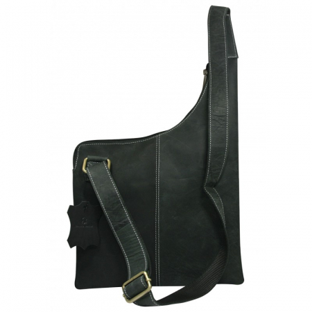 Geanta pentru umar din piele naturala, BORG6, Gri [1]