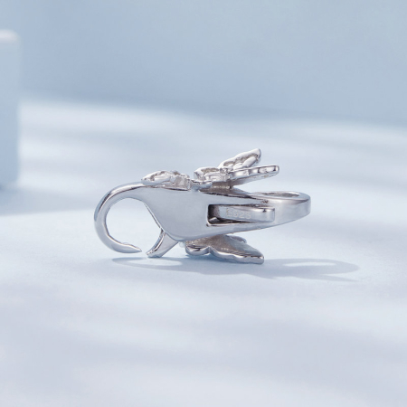 Inchizatoare dubla pentru bratara, cu  fluture [3]