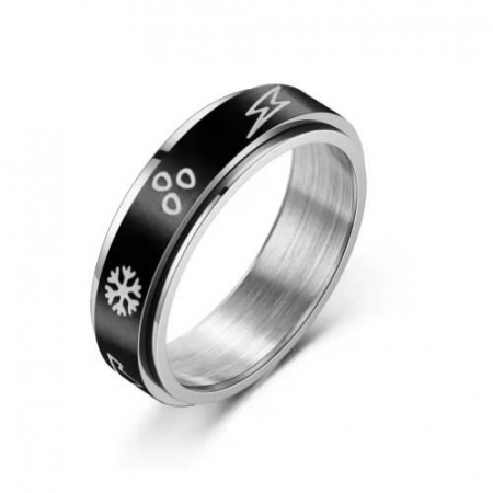 Inel antistres din inox cu simboluri [1]