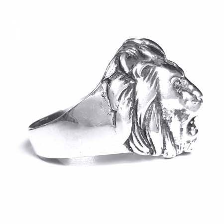 Inel argint 925 cu cap de leu, Leon [2]