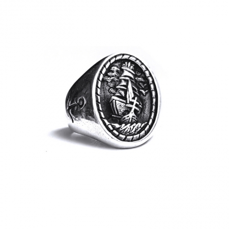 Inel argint 925 cu corabie [2]