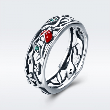 Inel argint 925 cu floare si gargarita - Be Lucky IST0045 [2]