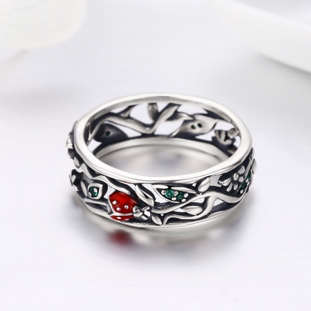 Inel argint 925 cu floare si gargarita - Be Lucky IST0045 [4]