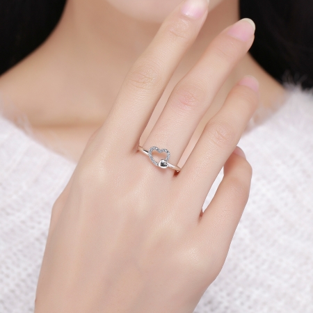 Inel argint 925 cu inimioare si zirconii - Be in Love IST0040 [5]