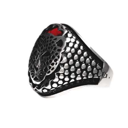 Inel argint 925 cu jaguar leopard puma si zirconiu [1]