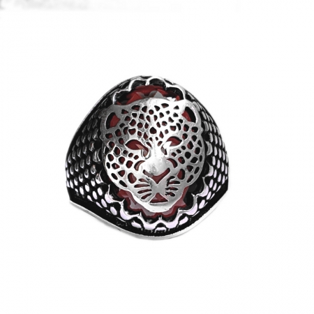 Inel argint 925 cu jaguar leopard puma si zirconiu [0]