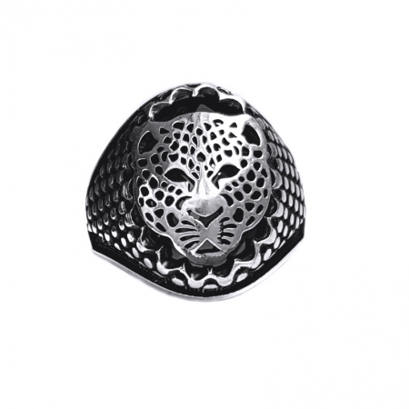 Inel argint 925 cu jaguar leopard puma si zirconiu