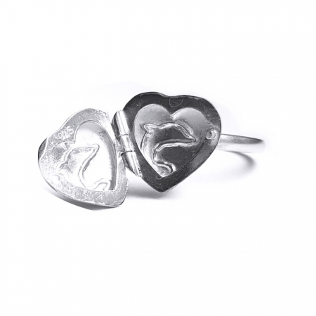 Inel argint 925 inima cu delfin INE648 [1]