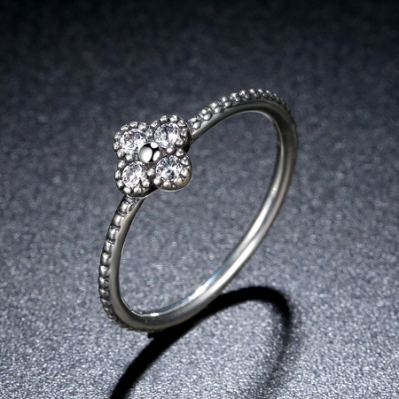 Inel argint 925 floare si zirconii albe - Be Authentic  IST0016 [1]