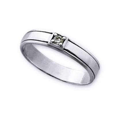 Inel argint 925 lucrat manual cu zirconiu [0]