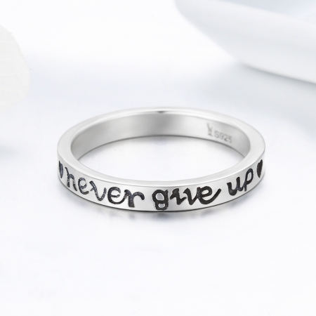 Inel argint 925 Never Give Up - Nu renunta niciodata - Be Authentic IST0035 [1]