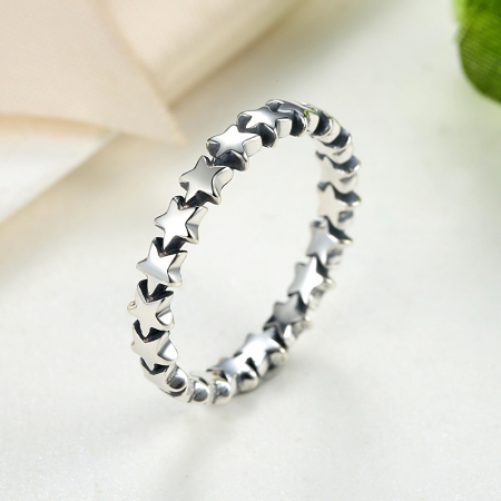 Inel argint 925 patinat cu stelute IST0014 [5]