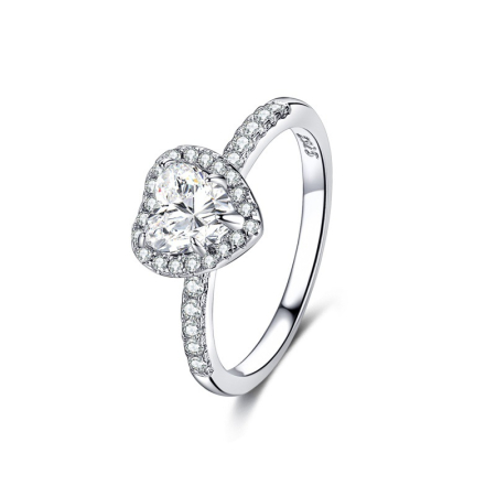 Inel argint 925 placat cu rodiu cu zirconiu