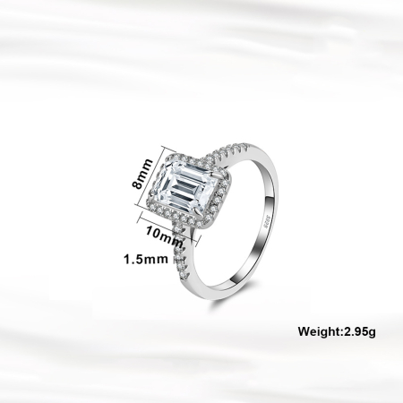 Inel argint 925 placat cu rodiu cu zirconiu [1]