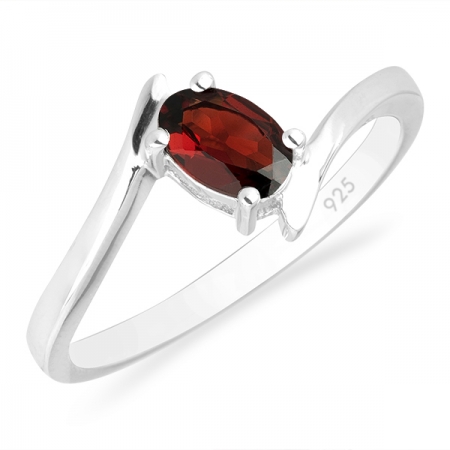 Inel argint Aurora, 925, cu granat - IVA0033 [0]