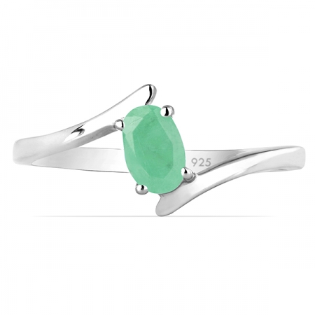 Inel argint Aurora, 925, cu smarald - IVA0037 [1]