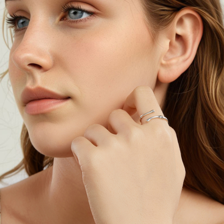 Inel argint bambus [1]