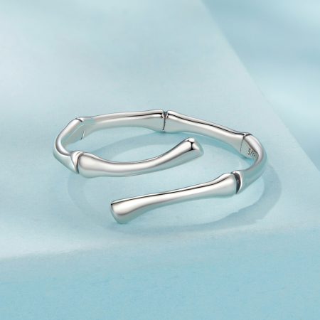 Inel argint bambus [5]